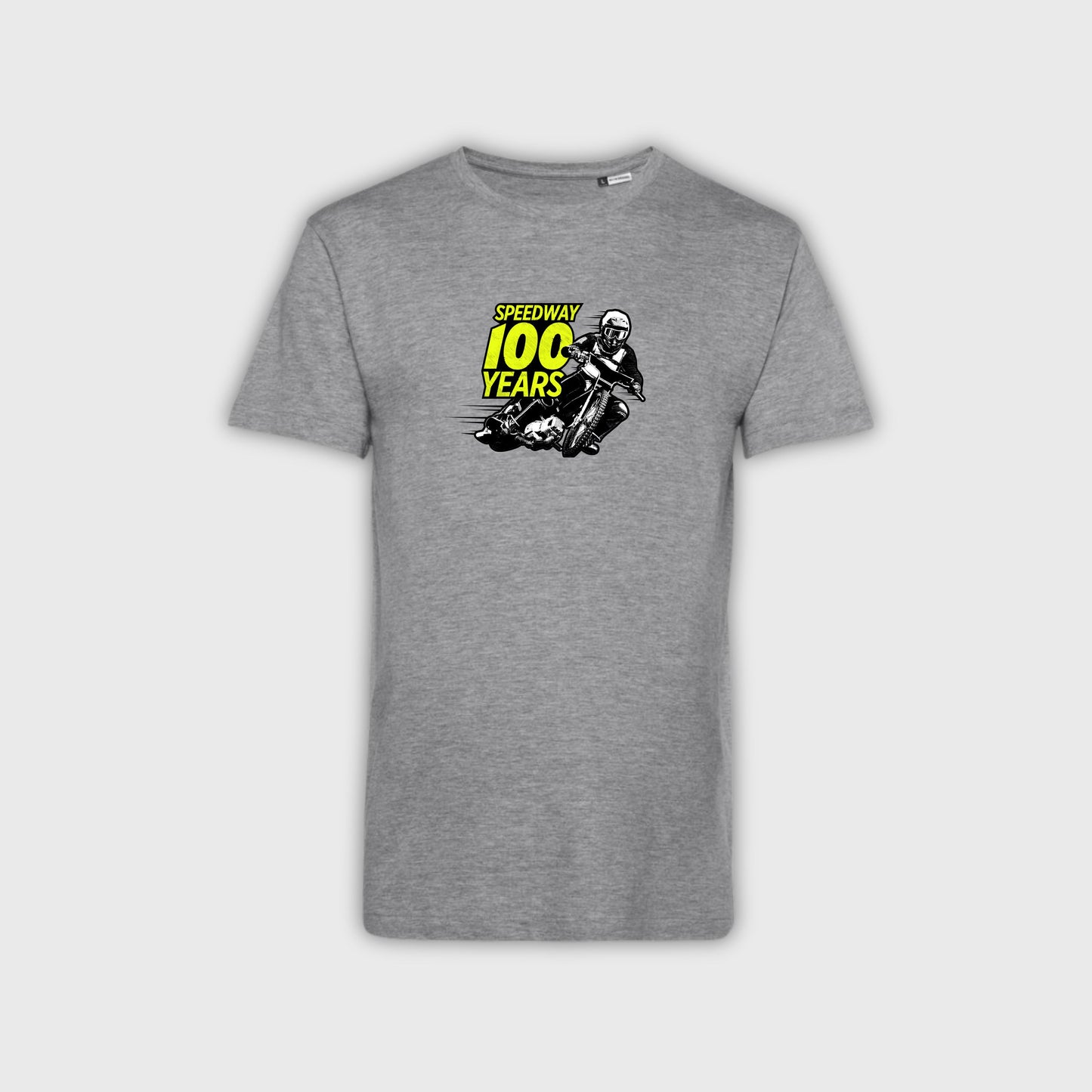 T-shirt Speedway 100 MOTORS Mixte Gris Chiné