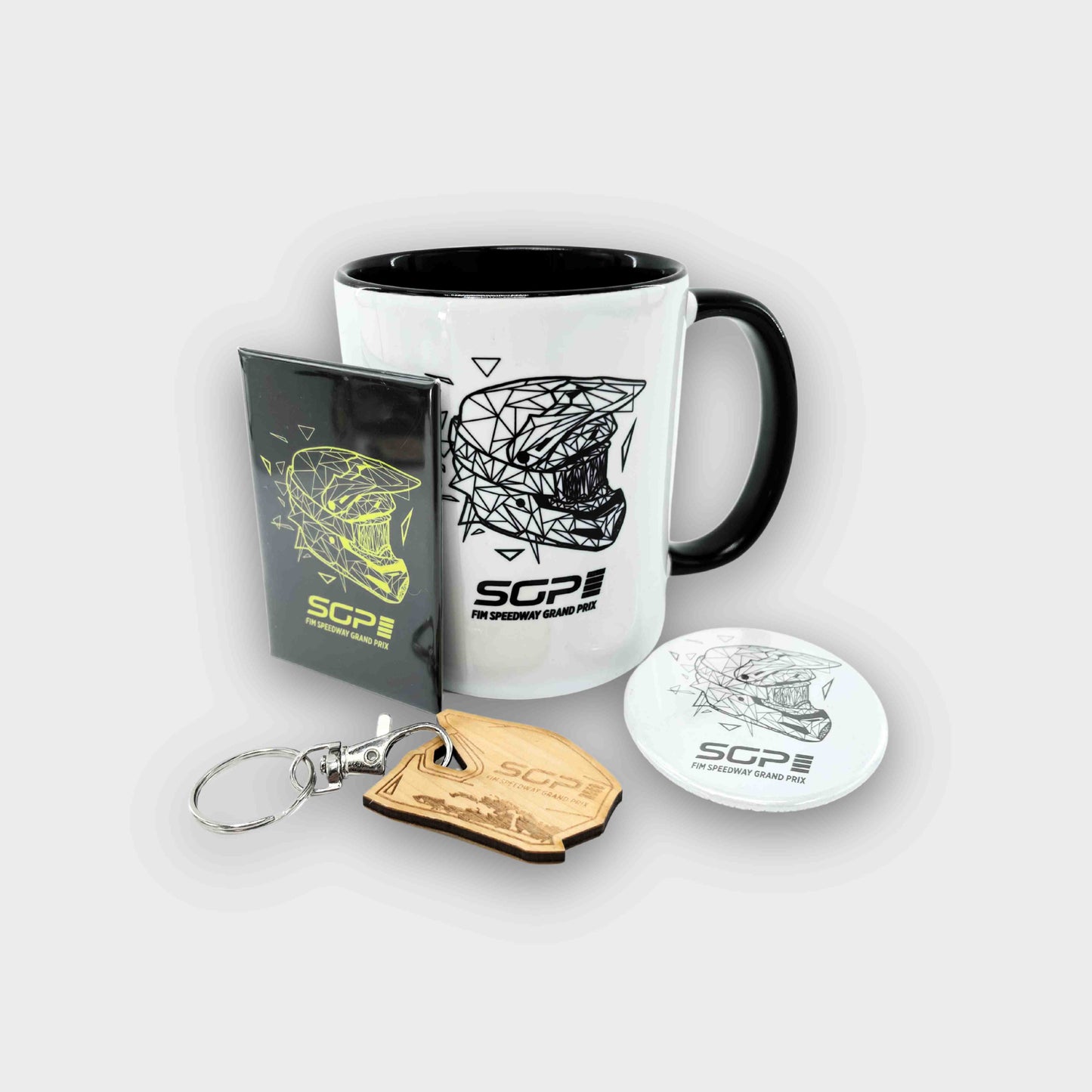 Mug Speedway BLACK HELMET Blanc/Noir