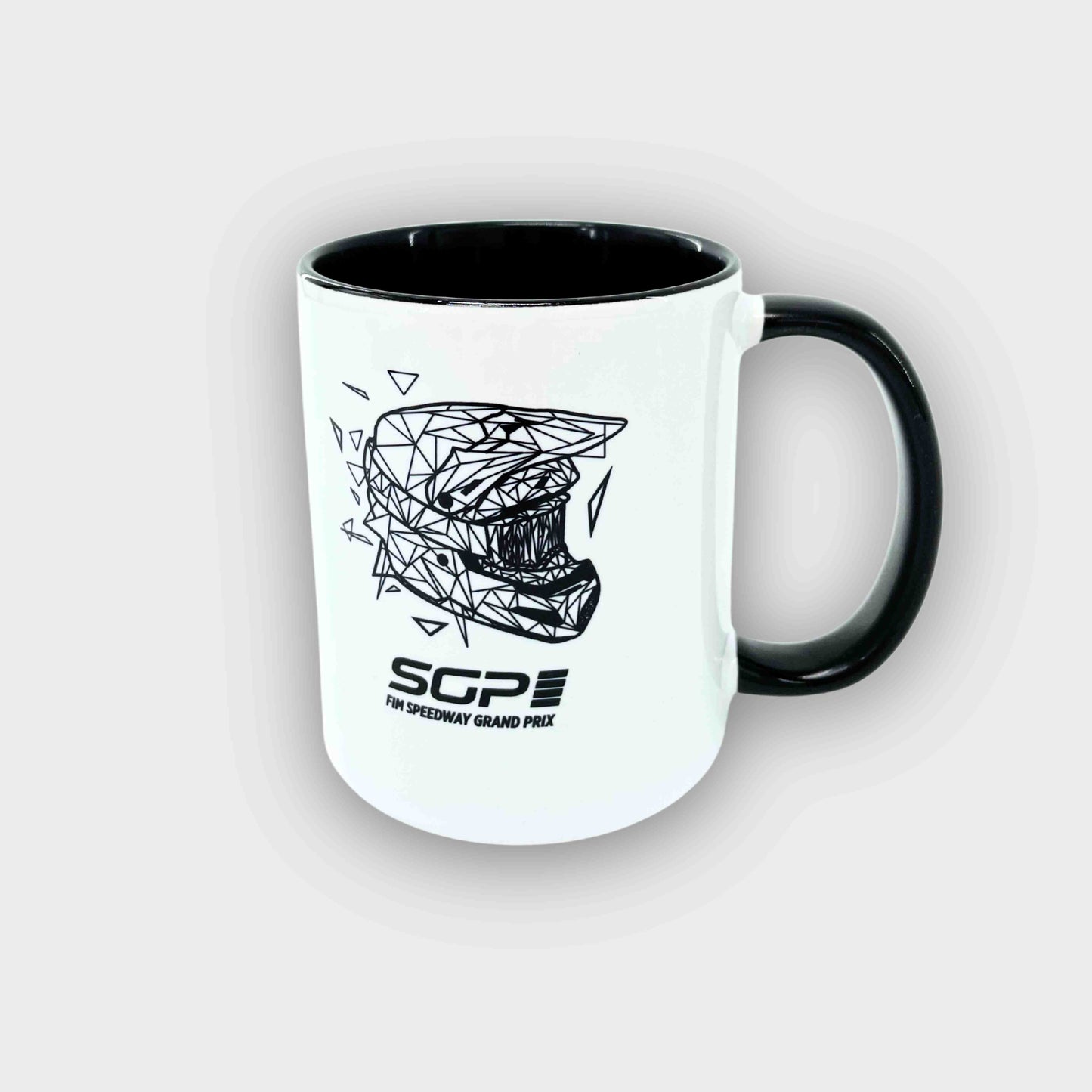 Mug Speedway BLACK HELMET Blanc/Noir